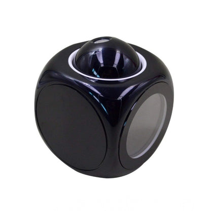Tabletop Time Display with Voice Projection And Wake-Up Alarm Clock (Black)