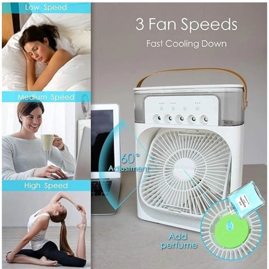 Air Fan with LED Nightlight