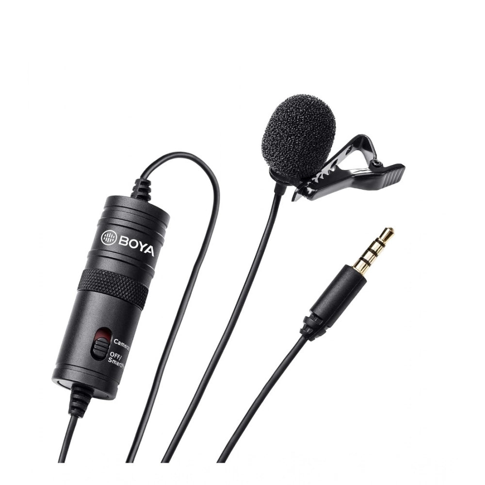 BOYA BY-M1 Lavalier Condenser Microphone with 20ft Audio Cable