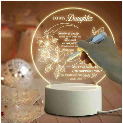 Glass 3D Illusion LED Creative Visualization Lamp