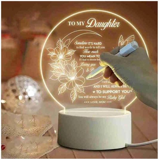 Glass 3D Illusion LED Creative Visualization Lamp